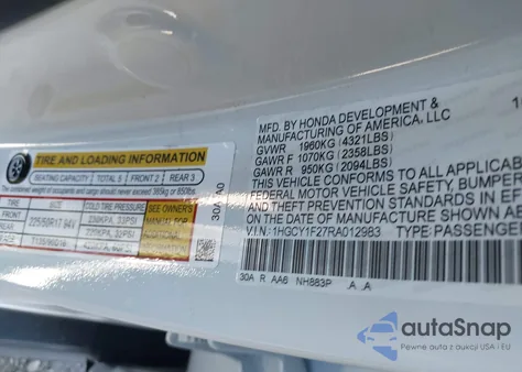 2024 Honda Accord Lx from USA, damaged, VIN 1HGCY1F27RA012983